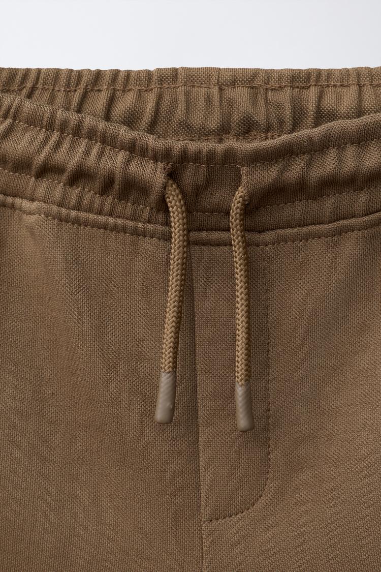 ACTIVE COTTON SHORTS - BROWN