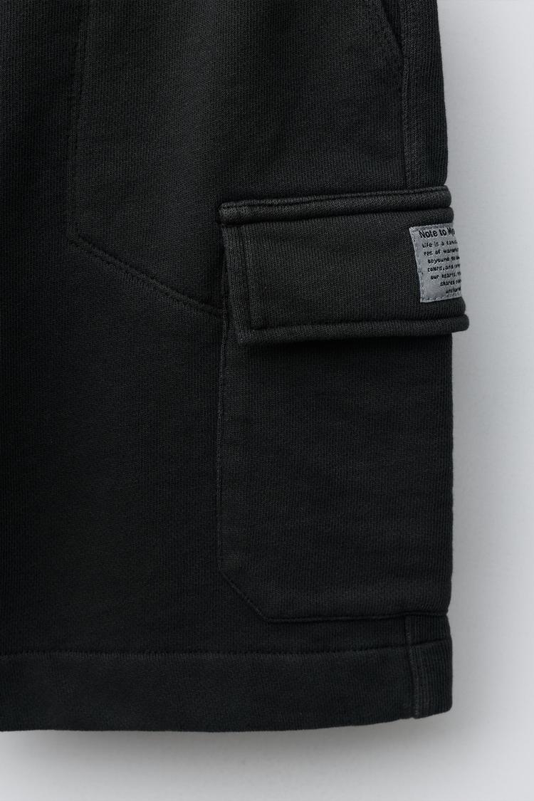 CARGO SHORTS - BLACK