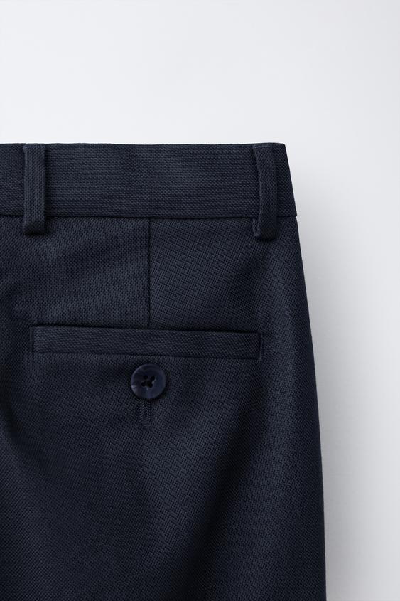 FORMAL LINEN TROUSERS - NAVY BLUE