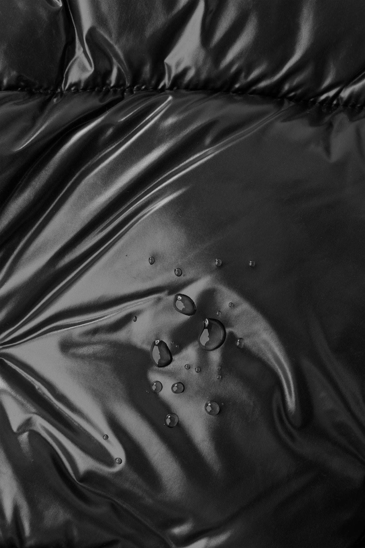 SHINY DOWN JACKET - BLACK