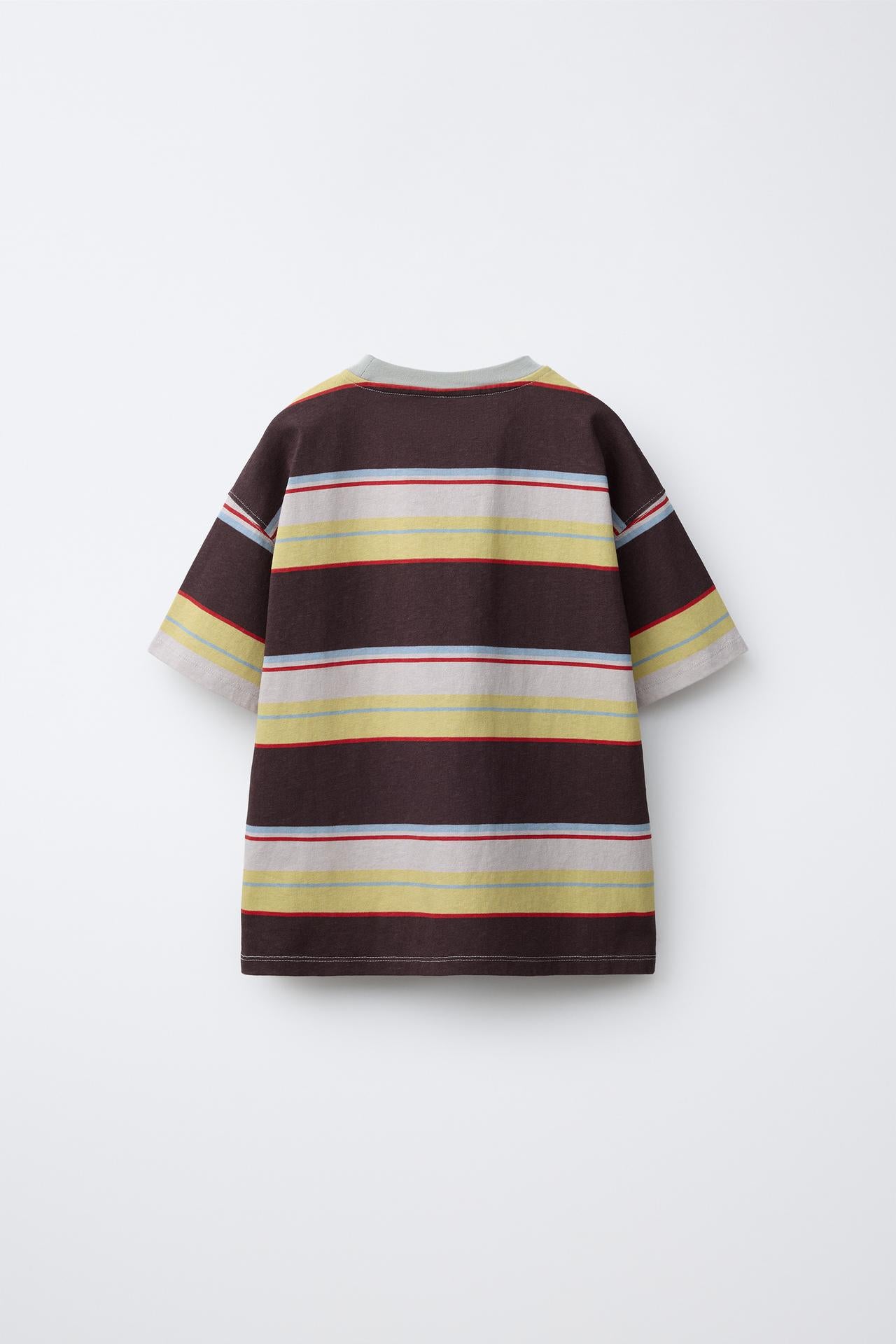 BLOCK STRIPE SHORT SLEEVE - BEACH