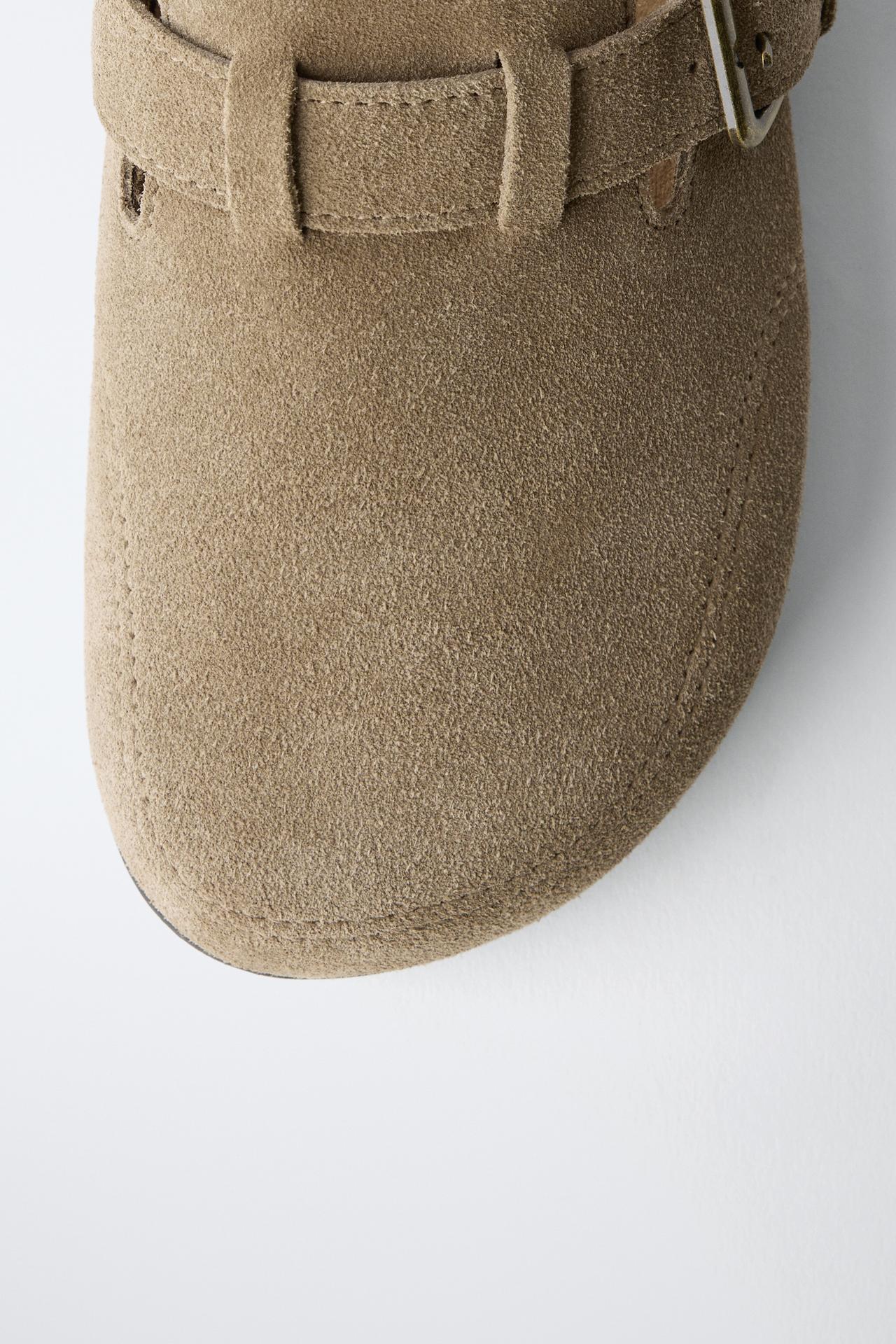 CORK FOOTBED SANDALS - BROWN