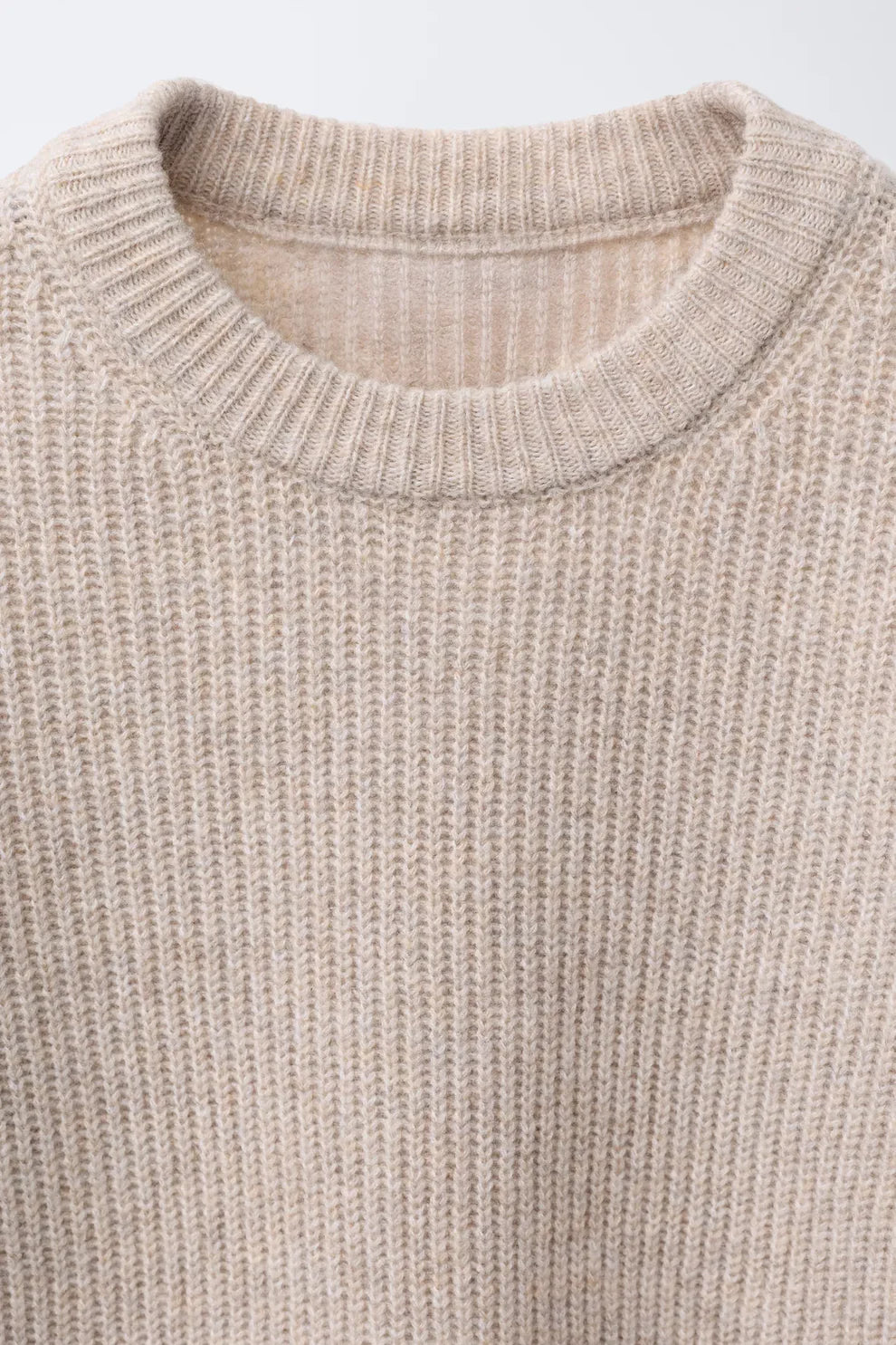 HEAVY KNIT JUMPER - CAMEL