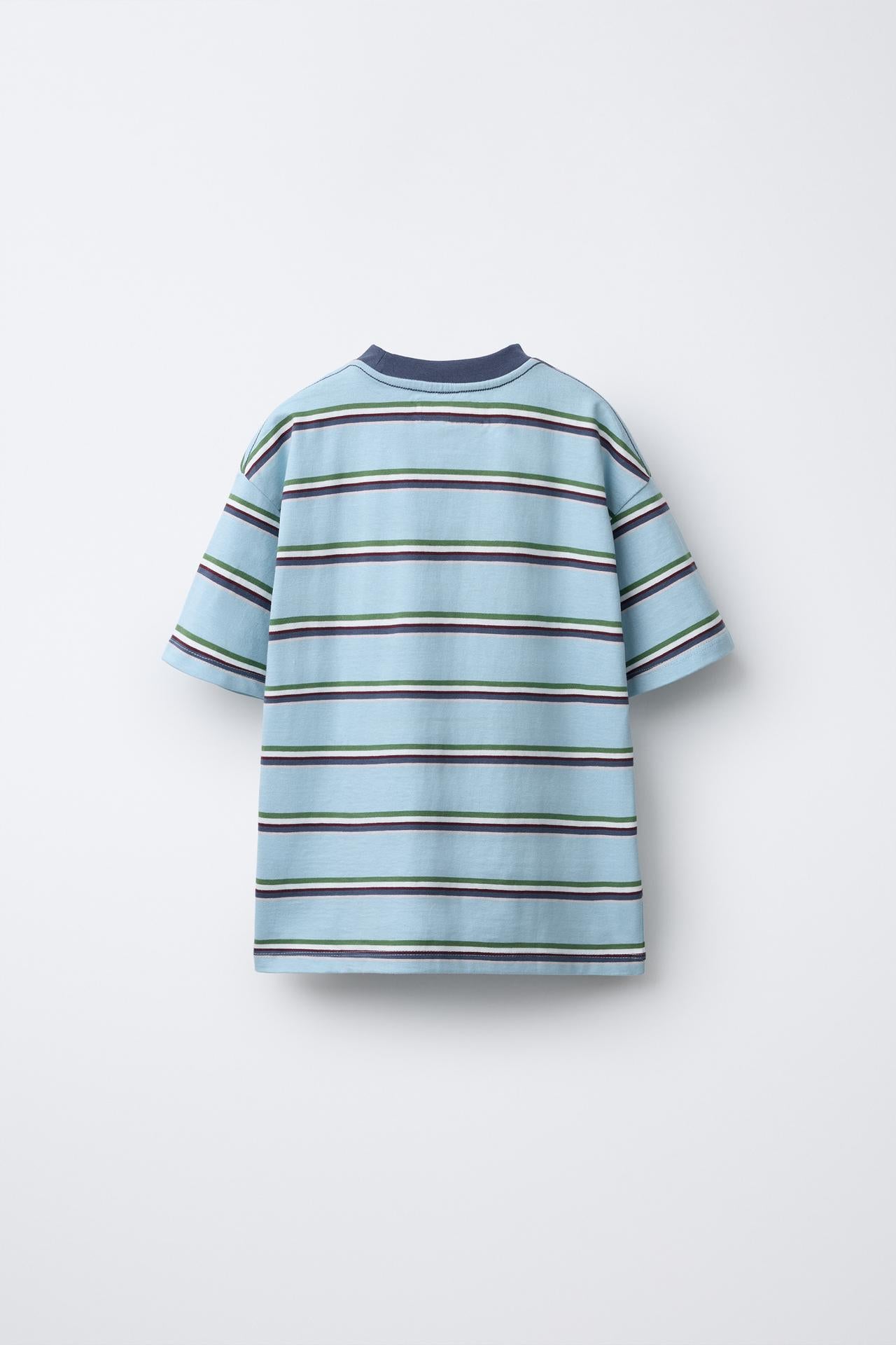 BLOCK STRIPE SHORT SLEEVE - SEA