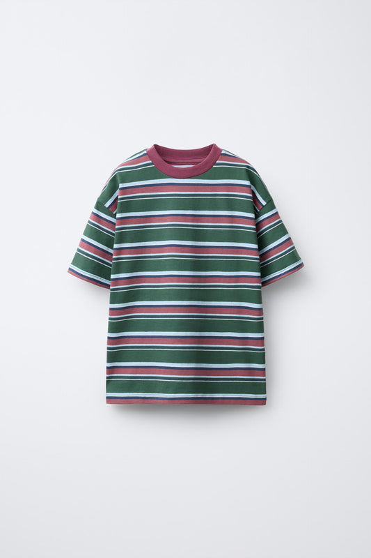 BLOCK STRIPE SHORT SLEEVE - FIELD