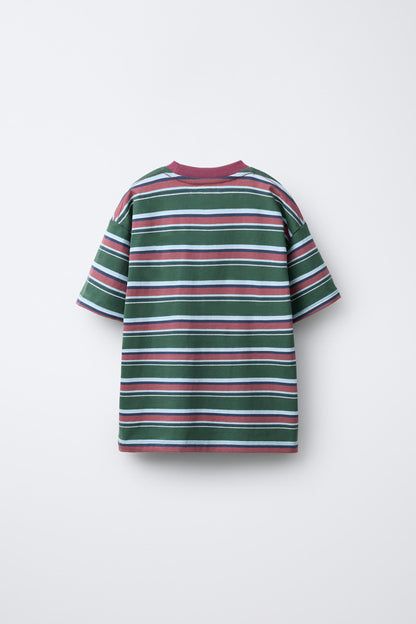 BLOCK STRIPE SHORT SLEEVE - FIELD