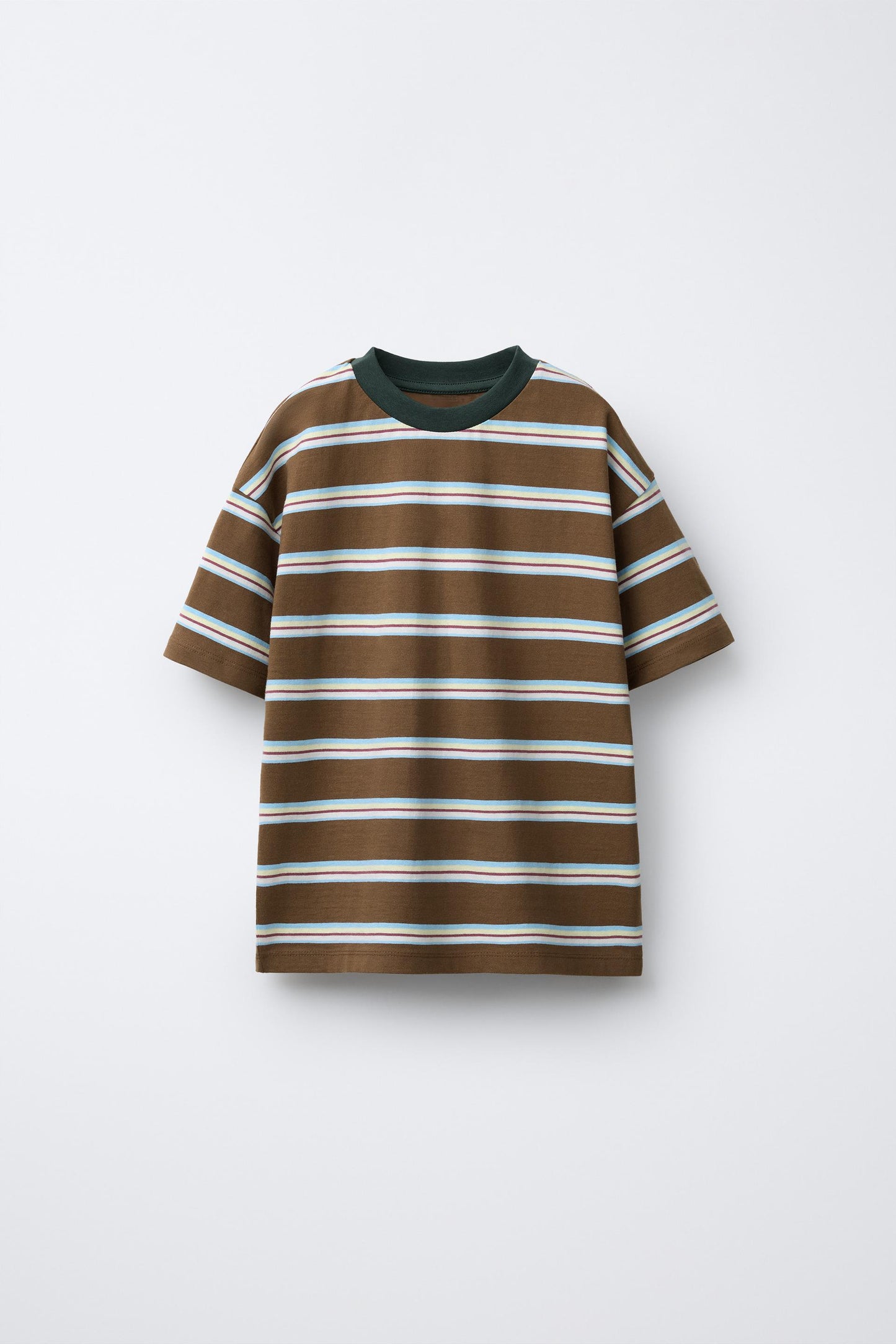 BLOCK STRIPE SHORT SLEEVE - WOODS