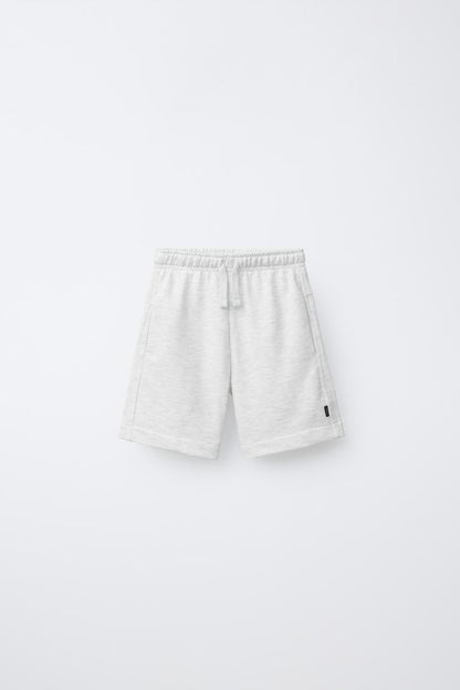 BERMUDA COTTON SHORTS - GREY