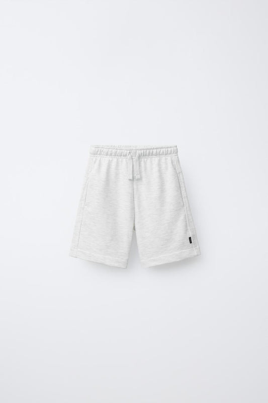 BERMUDA COTTON SHORTS - GREY