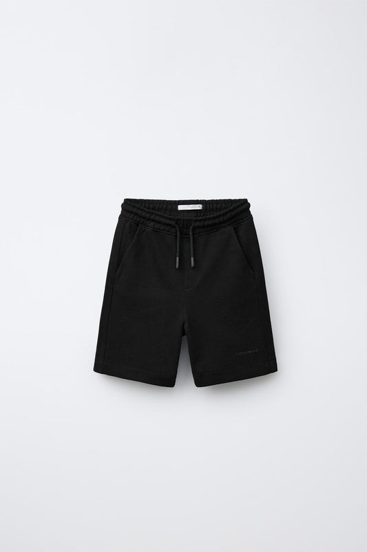 ACTIVE COTTON SHORTS - BLACK
