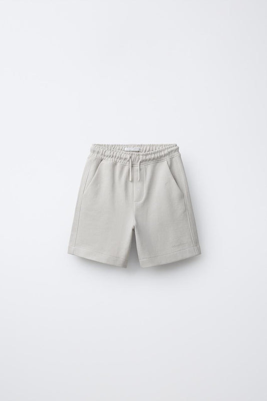 ACTIVE COTTON SHORTS - GREY