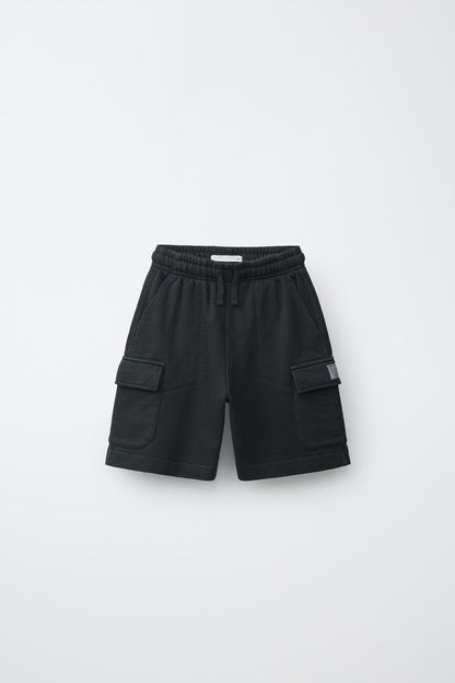 CARGO SHORTS - BLACK