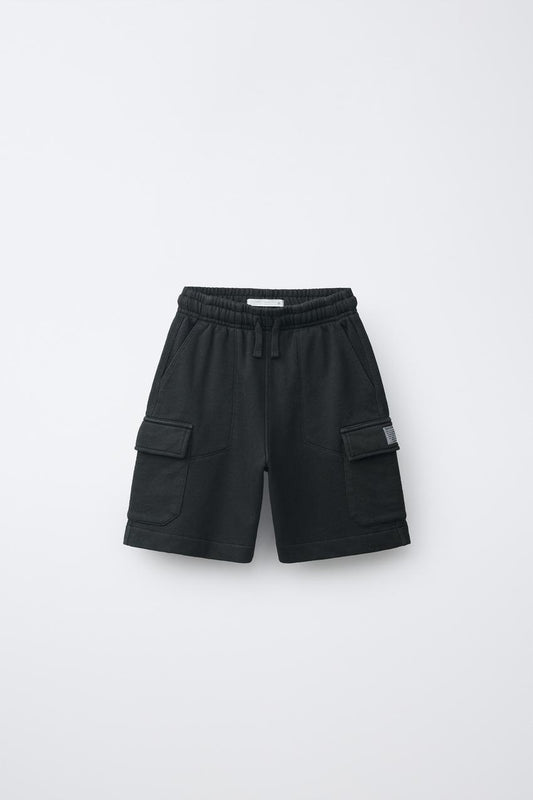 CARGO SHORTS - BLACK