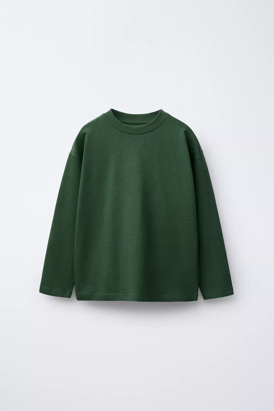 BASIC LONG SLEEVE - MUSK GREEN