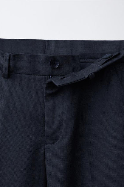 FORMAL LINEN TROUSERS - NAVY BLUE