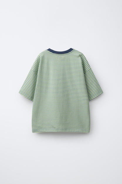 STRIPED SHORT SLEEVE - GREEN