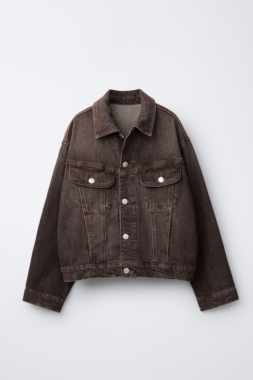 FADED DENIM JACKET - STONE