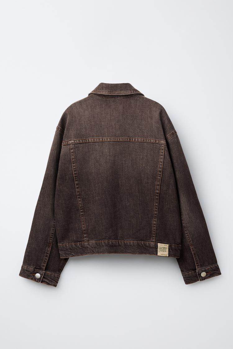 FADED DENIM JACKET - STONE