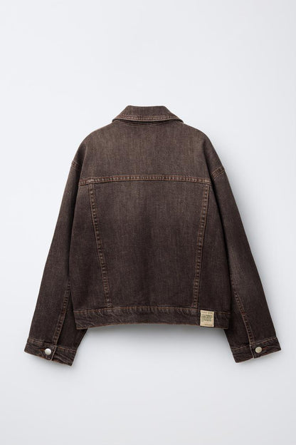 FADED DENIM JACKET - STONE