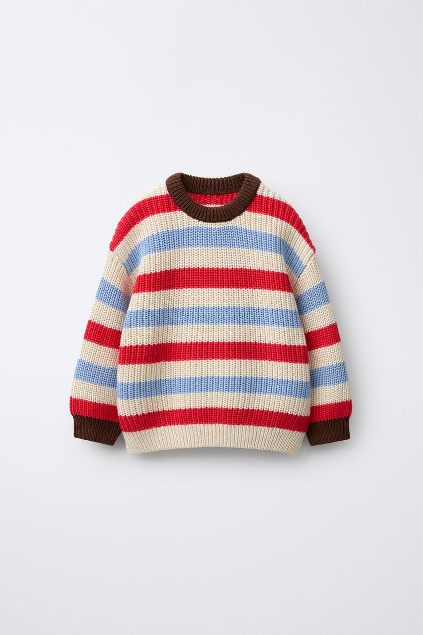 HEAVY KNIT JUMPER - STRIPED