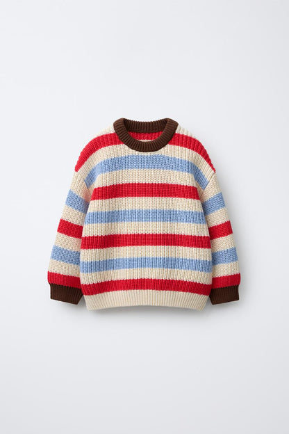 HEAVY KNIT JUMPER - STRIPED