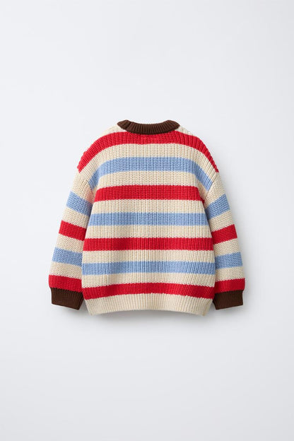 HEAVY KNIT JUMPER - STRIPED