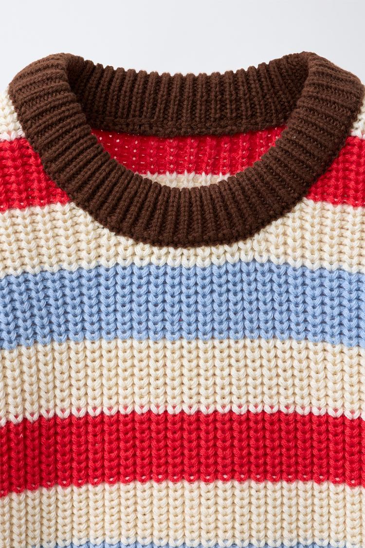 HEAVY KNIT JUMPER - STRIPED