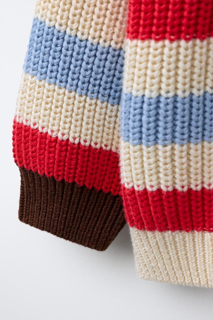 HEAVY KNIT JUMPER - STRIPED