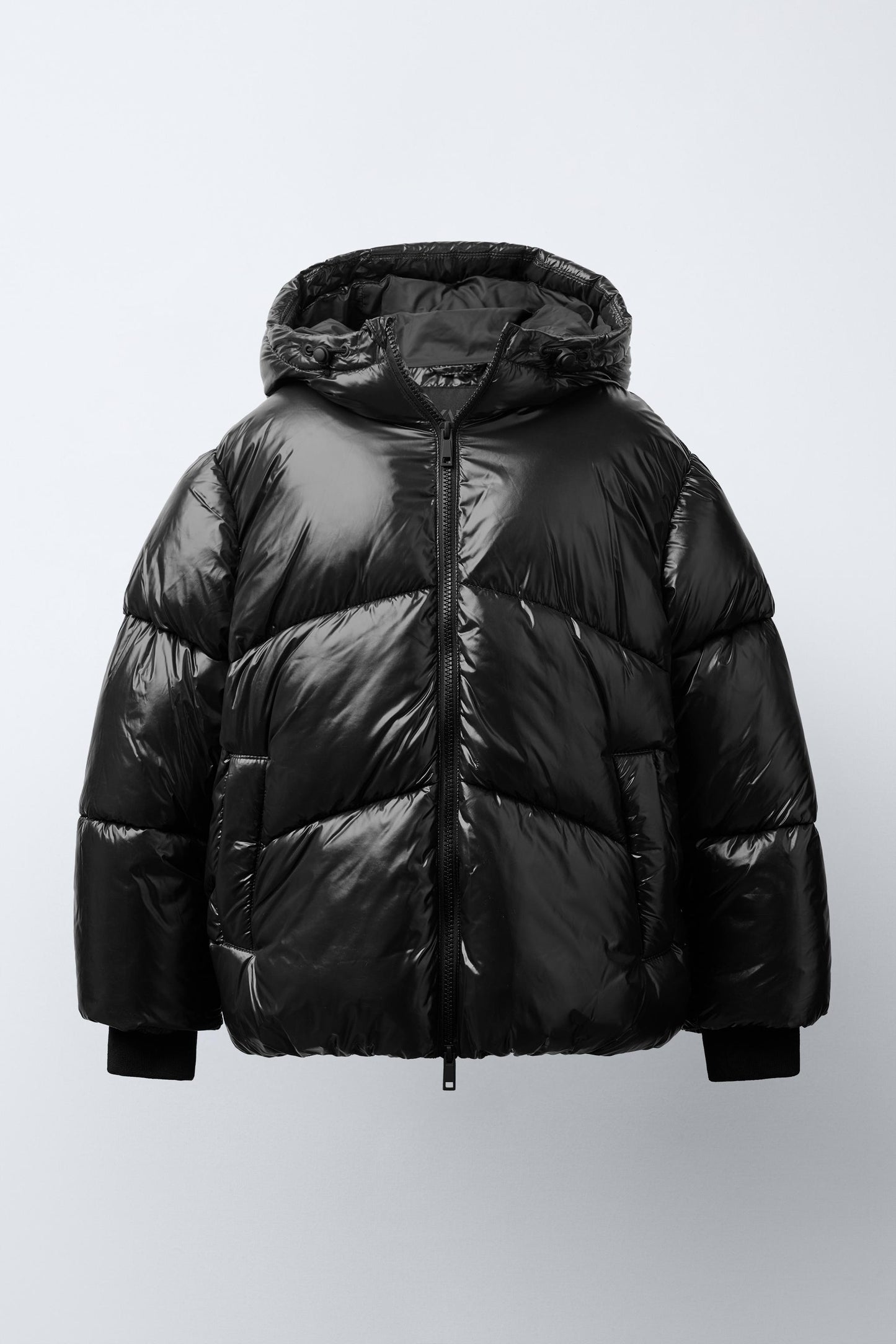 SHINY DOWN JACKET - BLACK