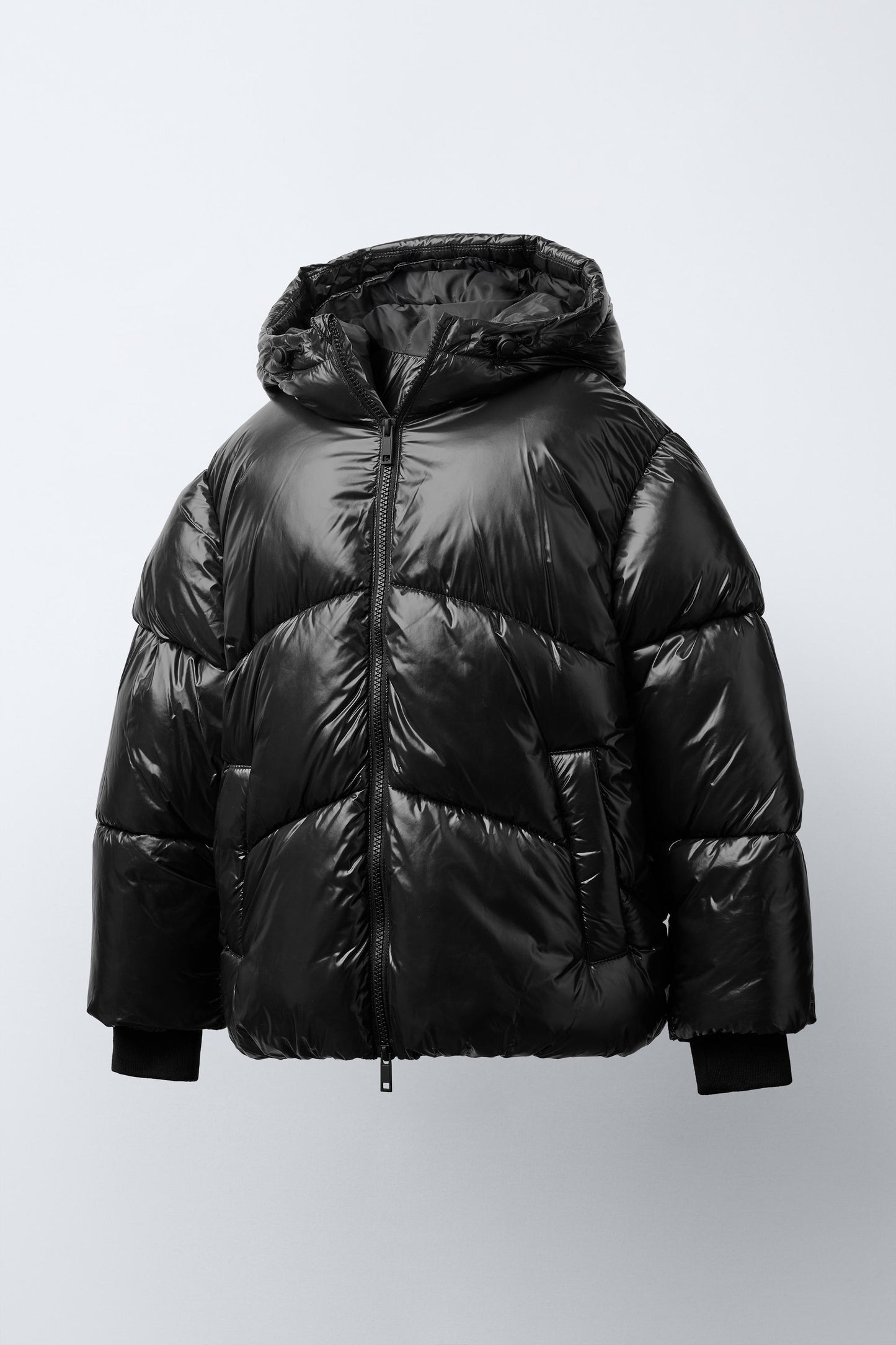 SHINY DOWN JACKET - BLACK