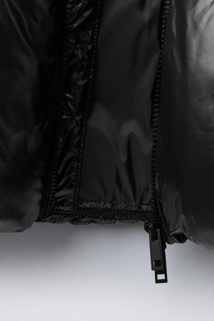 SHINY DOWN JACKET - BLACK