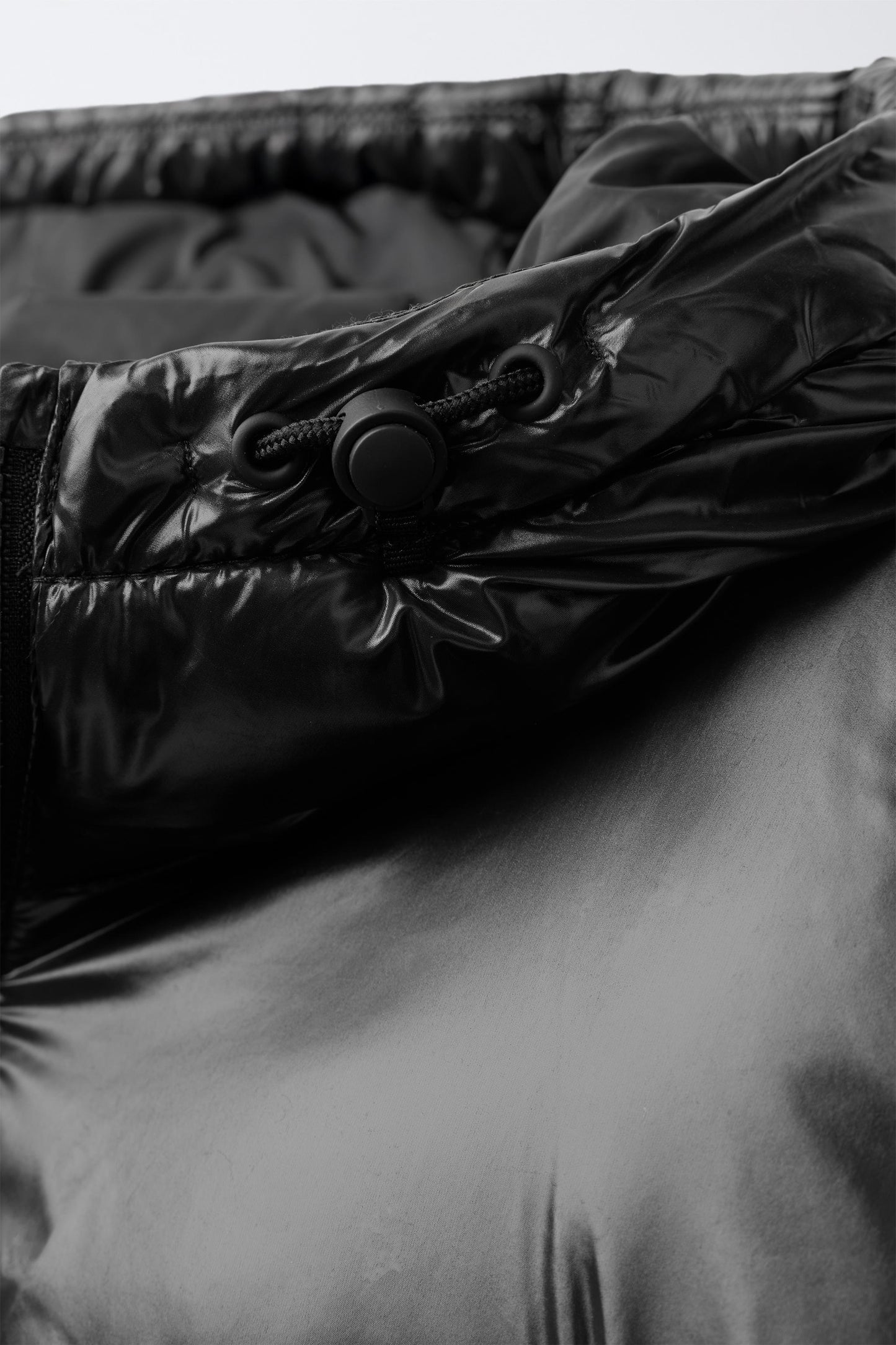 SHINY DOWN JACKET - BLACK