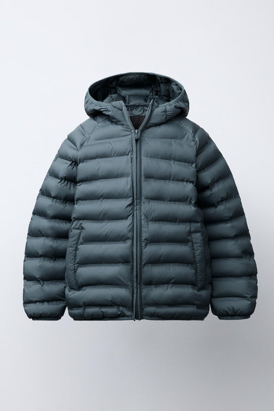 LIGHTWEIGHT TECH PUFFER - PALE BLUE