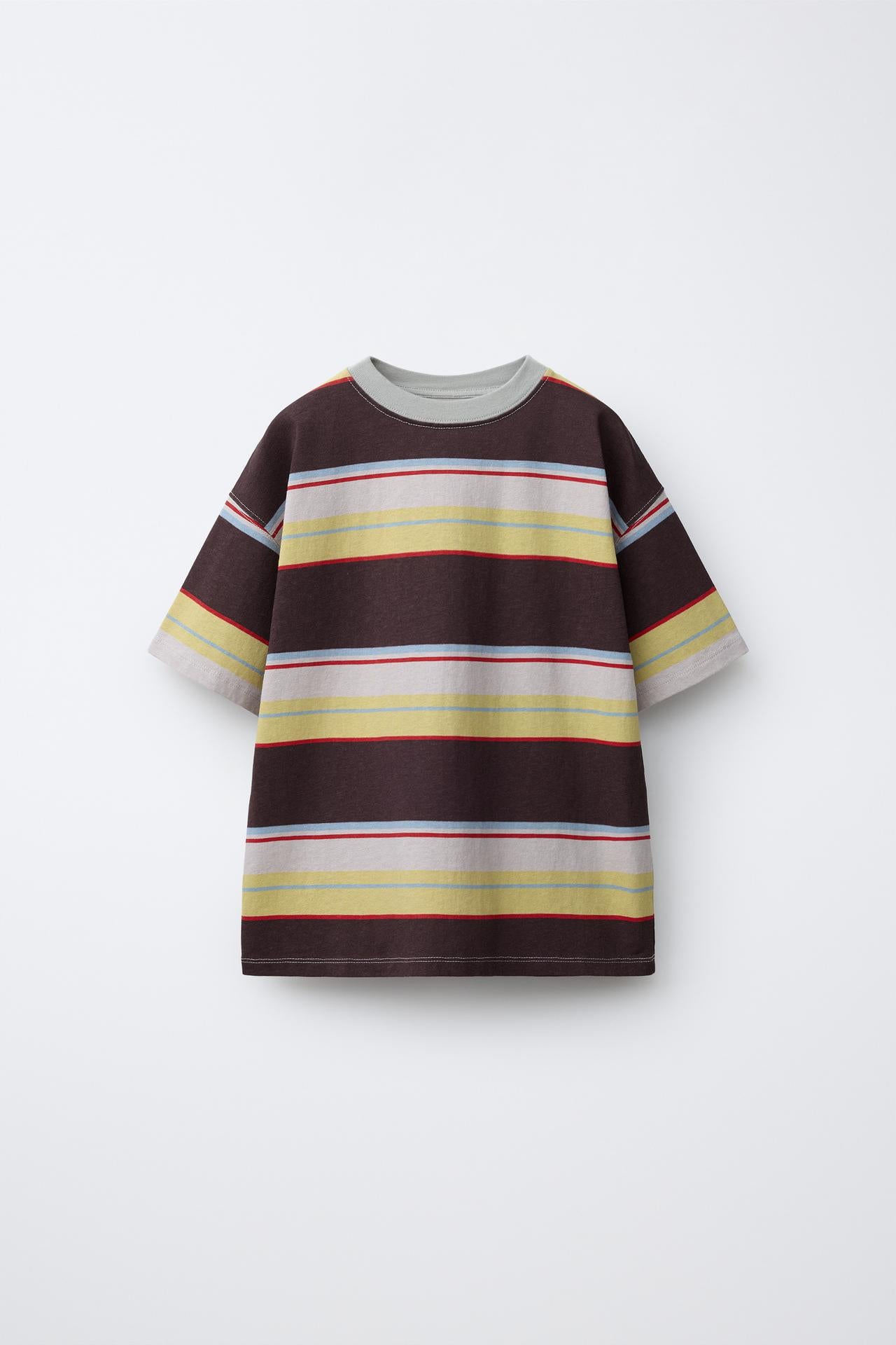 BLOCK STRIPE SHORT SLEEVE - BEACH