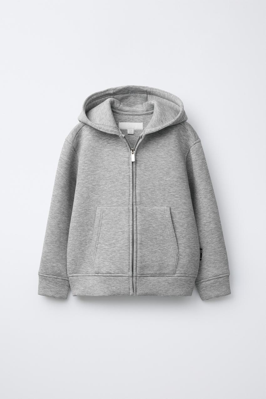 ZIP UP HOODIE - GREY