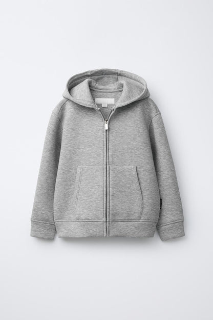 ZIP UP HOODIE - GREY
