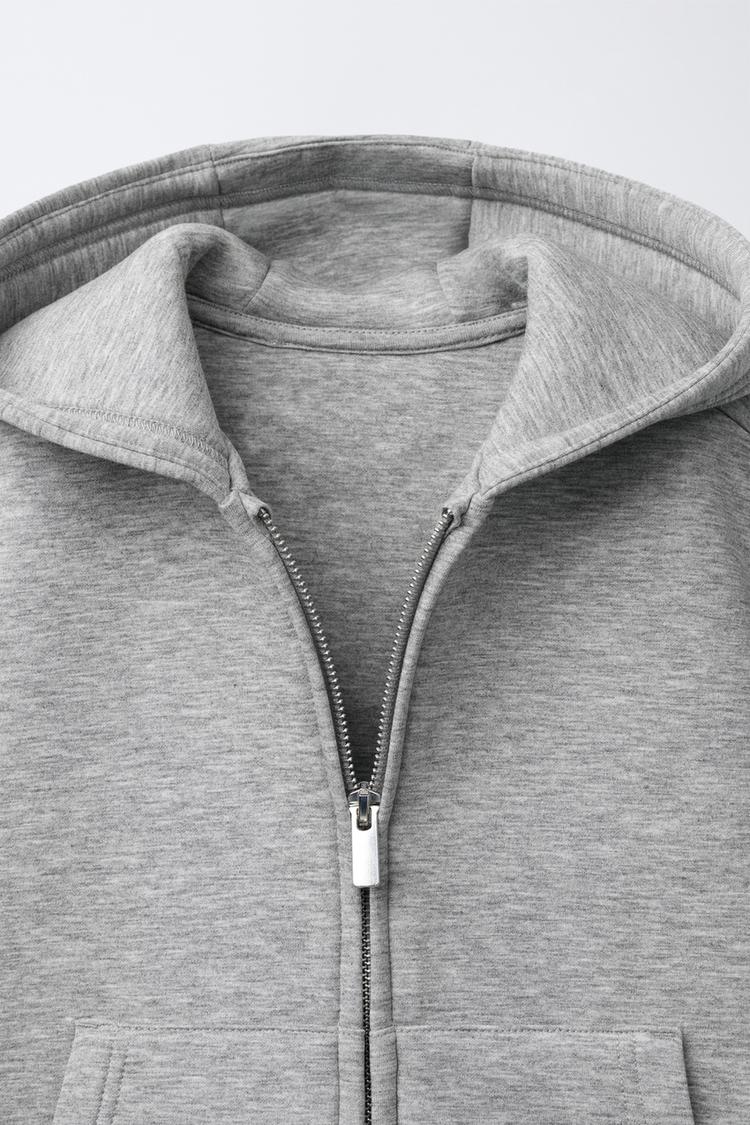 ZIP UP HOODIE - GREY