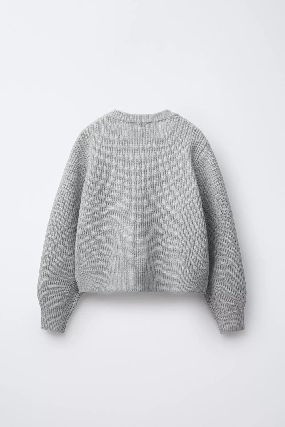 HEAVY KNIT JUMPER - GREY