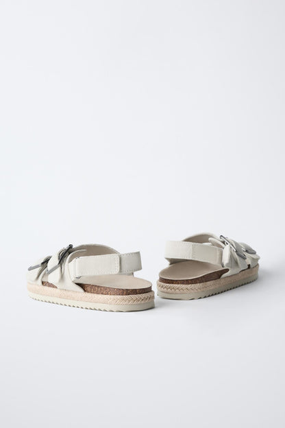 BY THE BEACH SANDALS - CREAM