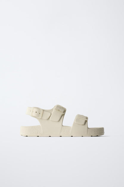 BY THE POOL SANDALS - CREAM