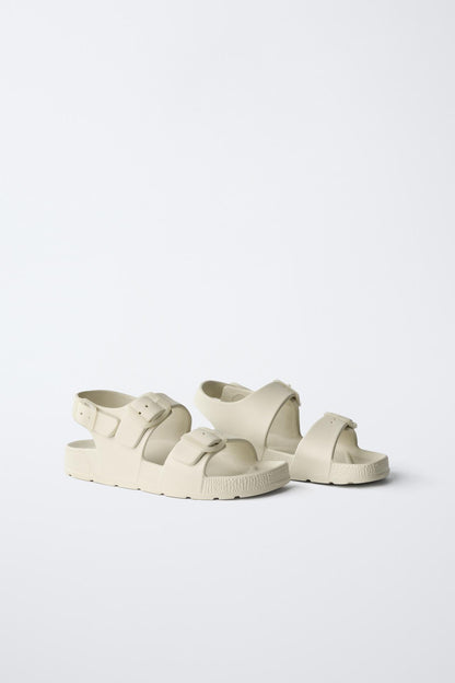 BY THE POOL SANDALS - CREAM