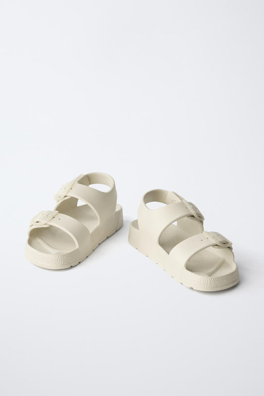 BY THE POOL SANDALS - CREAM