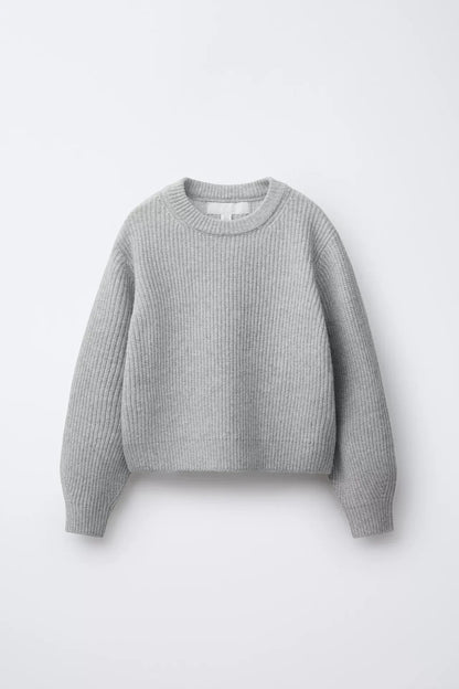 HEAVY KNIT JUMPER - GREY