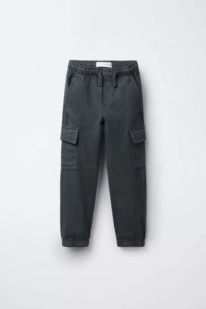 CARGO PANTS - CHARCOAL
