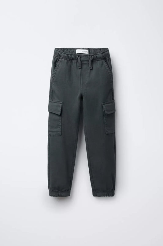CARGO PANTS - CHARCOAL
