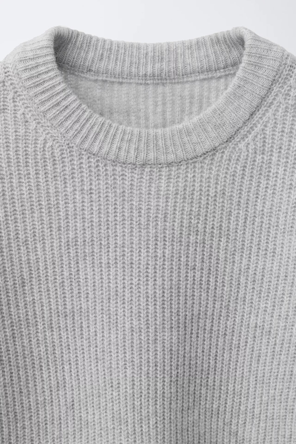 HEAVY KNIT JUMPER - GREY