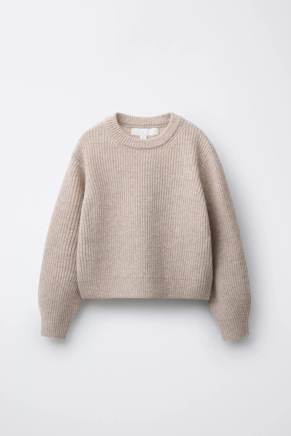 HEAVY KNIT JUMPER - CAMEL