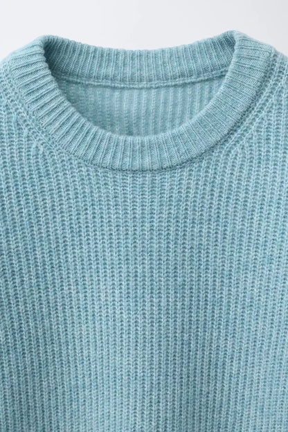 HEAVY KNIT JUMPER - TURQUOISE