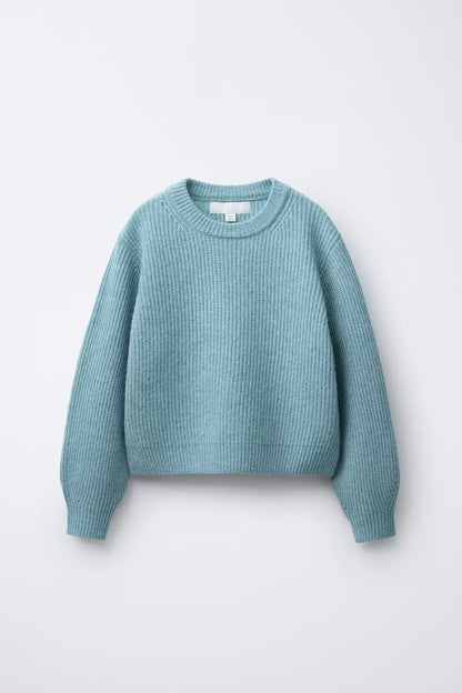 HEAVY KNIT JUMPER - TURQUOISE