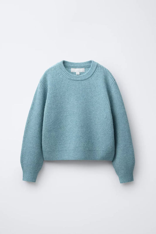 HEAVY KNIT JUMPER - TURQUOISE
